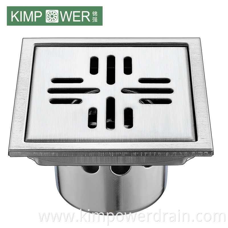 square shower drain